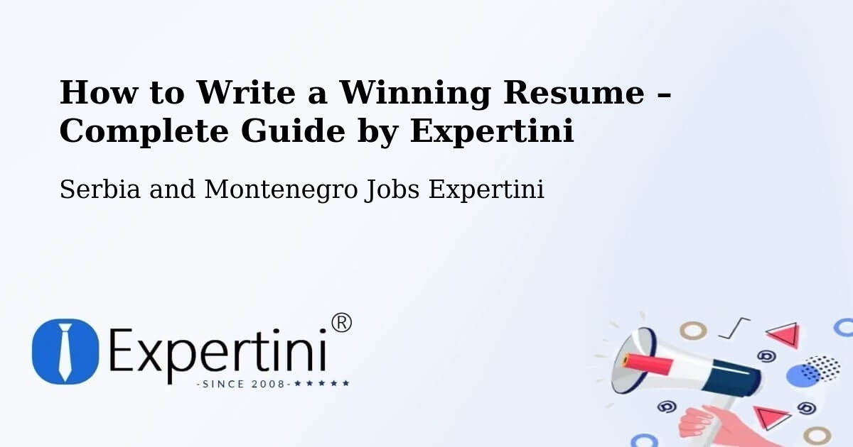 Resume Writing Guide for Job Seekers – Lavaltrie - Lavaltrie, Serbia and Montenegro Jobs Expertini